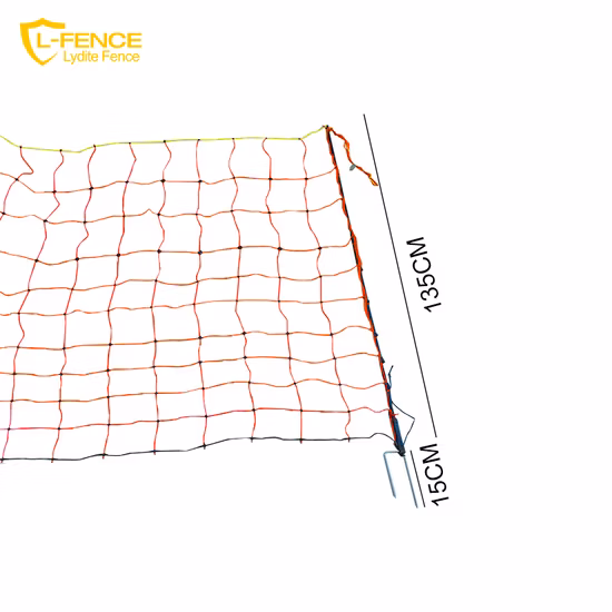 Lydite 50 m langes Elektrozaunnetz mit doppelten Erdspießen für Schafe