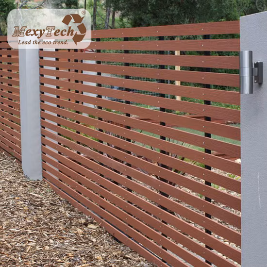 Langlebiger WPC-Poly-Balkon-Holzzaun, dekorativ